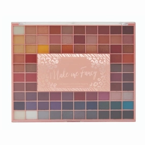 Make Me Fancy Eyeshadow Palette – 100 richly pigmented 1.1g eyeshadows, featuring a versatile mix of warm neutrals, vibrant jewel tones, and soft pastels