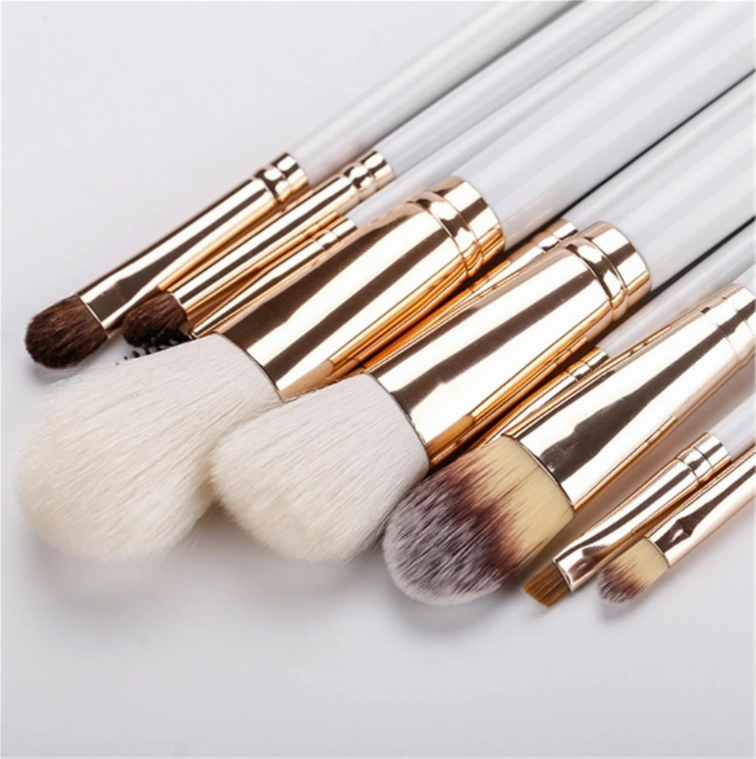 Make Up Brushes Set Makeup Brushes 10 Pieces With Brush Storage Bag Wooden Handle Loose Powder Brush Makeup Tools Set