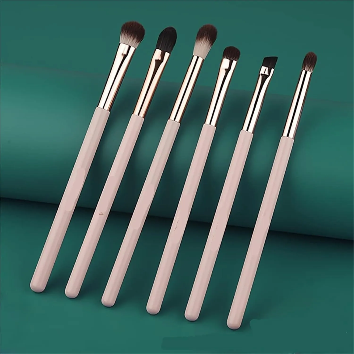 Makeup Brush Set 6 Pcs Professional Blending Eyeshadow Makeup Brushes Concealer Eyebrows Eyeliner, Soft Hairs Wood Handle Quality Makeup Tool(Blue)