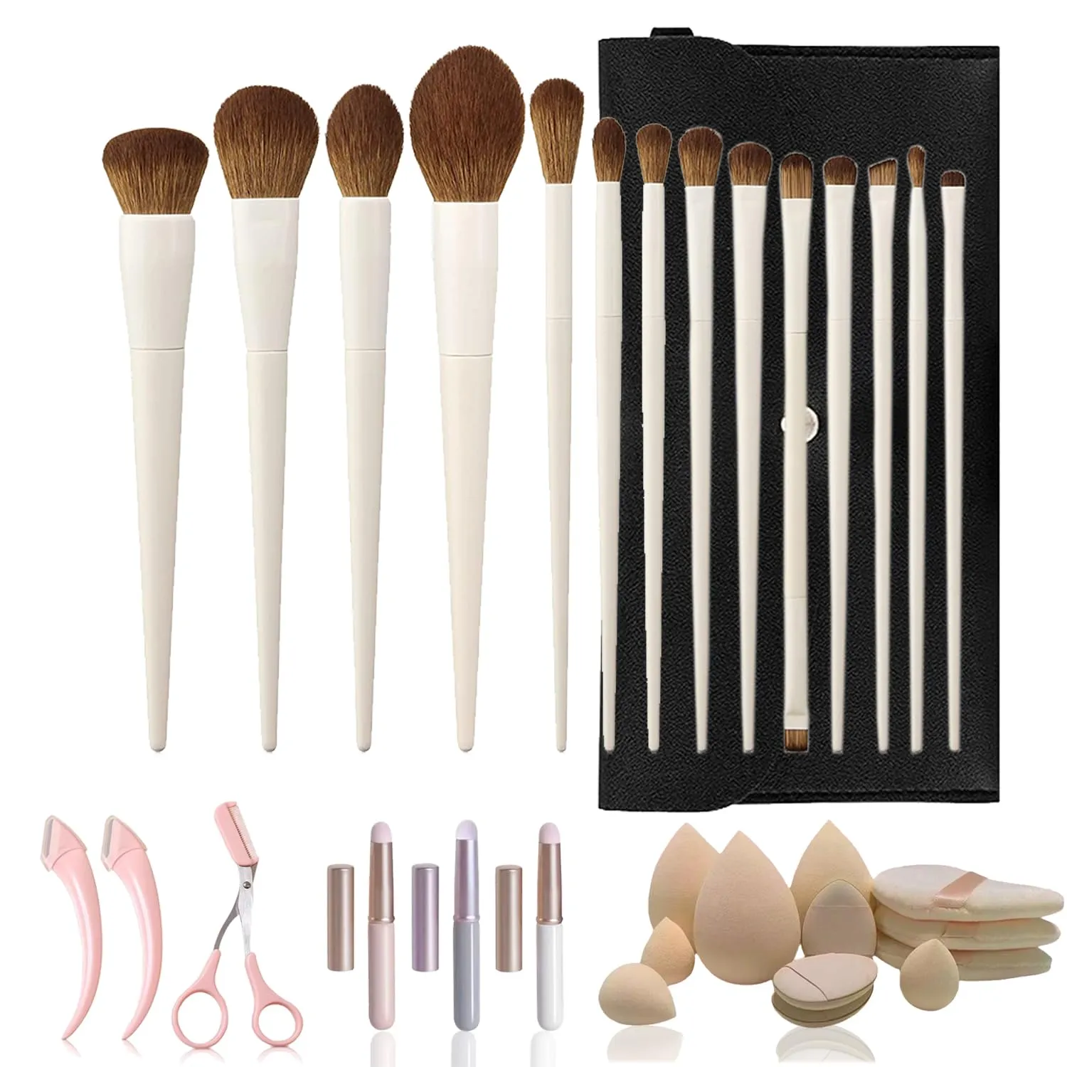 Makeup Brushes Set 14 Piece Professional Face and Eye Brush Set Foundation Concealer Eye Shadow Blending Liner Ultra Soft Hair