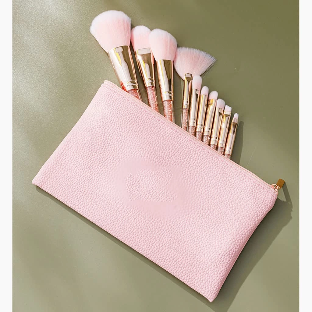 Makeup Tools, Foundation, Eye Shadow, Lip Brush, Complete Set Of 10 Makeup Brushes