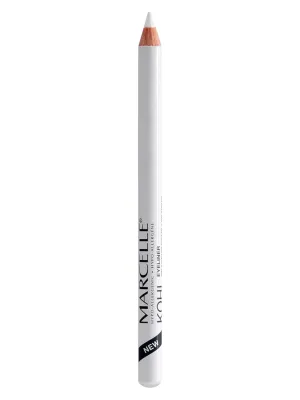 Marcelle Kohl Eyeliner, White, Eye Pencil, Long-Lasting, Waterproof, Intense Colour, Fragrance-Free, Hypoallergenic, Recognized by CDA, Cruelty-Free, 0.04 Oz.