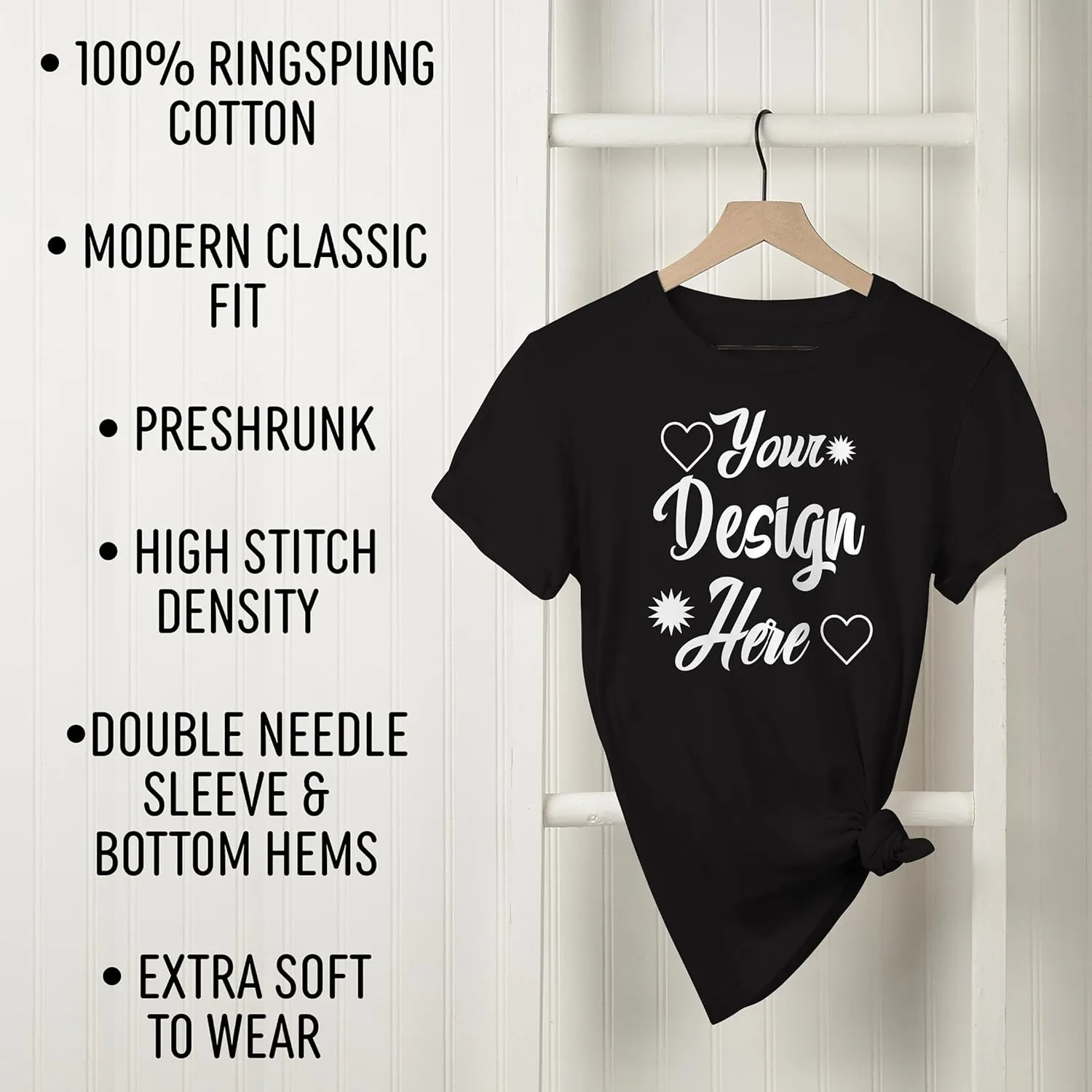 May Your Coffee Be Hot and Eyeliner Even, Makeup Graphic Tshirt & Decor - Baby Blue T-Shirt, 2XL