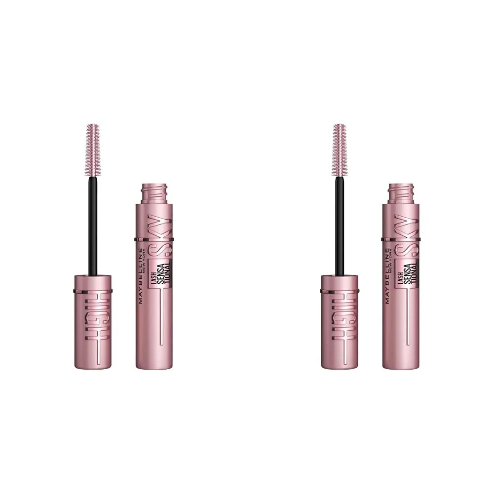 Maybelline Lash Sensational Sky High Mascara 2 Count (Blackest Black and True Brown)