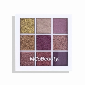 MCoBeauty Eyeshadow Palette - Nine Highly Pigmented Shades - Warm, Satin, And Shimmer Shades For Bold Nude Looks - Easy Blending, Long Lasting Formula For All-Day Wear - Burgundy Nudes - 0.02 oz
