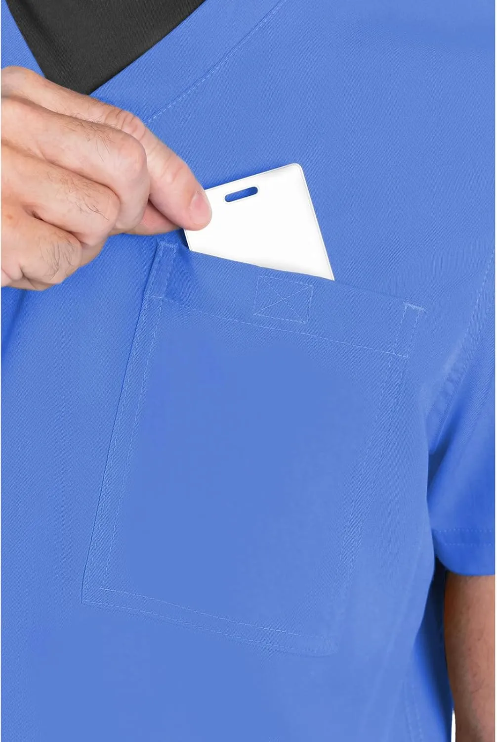 Med Couture Men's Scrub Top Cadence 2-Way Stretch Technology with Ultra Soft Fabric & One Chest Pocket - MC7478