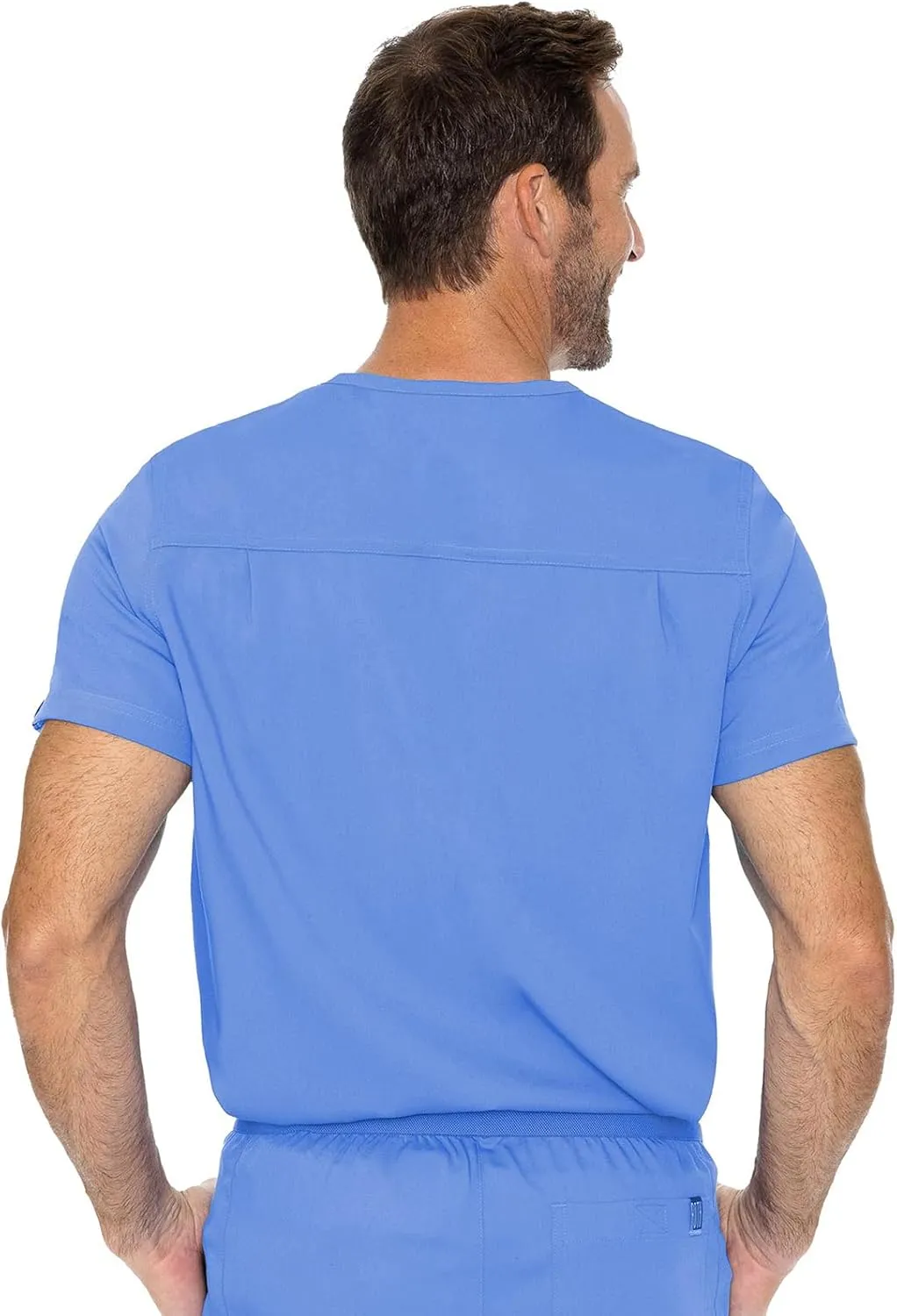 Med Couture Men's Scrub Top Cadence 2-Way Stretch Technology with Ultra Soft Fabric & One Chest Pocket - MC7478