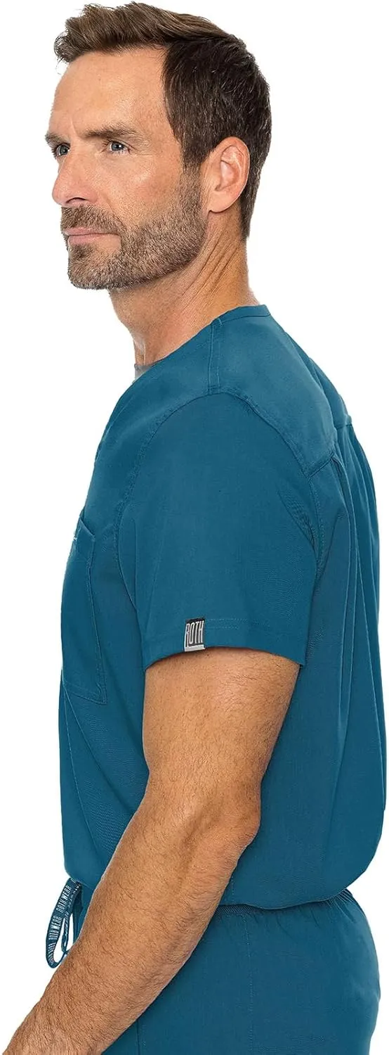 Med Couture Men's Scrub Top Cadence 2-Way Stretch Technology with Ultra Soft Fabric & One Chest Pocket - MC7478