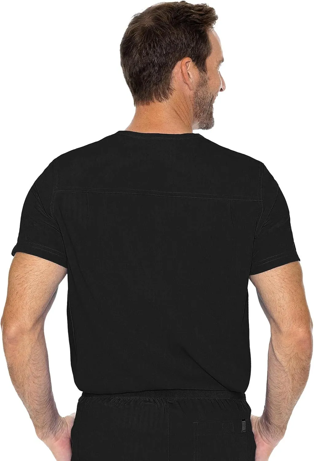 Med Couture Men's Scrub Top Cadence 2-Way Stretch Technology with Ultra Soft Fabric & One Chest Pocket - MC7478