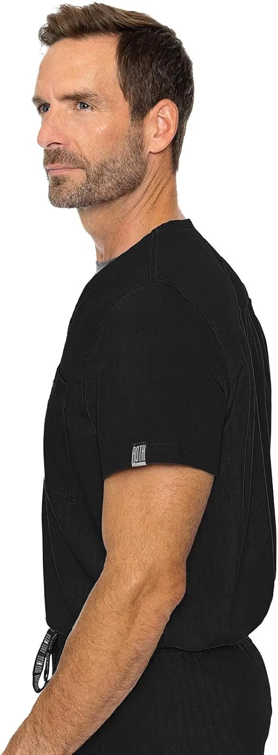 Med Couture Men's Scrub Top Cadence 2-Way Stretch Technology with Ultra Soft Fabric & One Chest Pocket - MC7478
