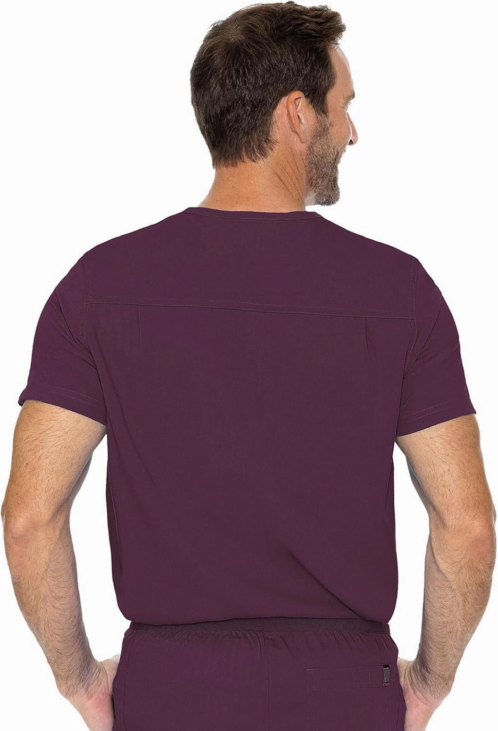 Med Couture Men's Scrub Top Cadence 2-Way Stretch Technology with Ultra Soft Fabric & One Chest Pocket - MC7478