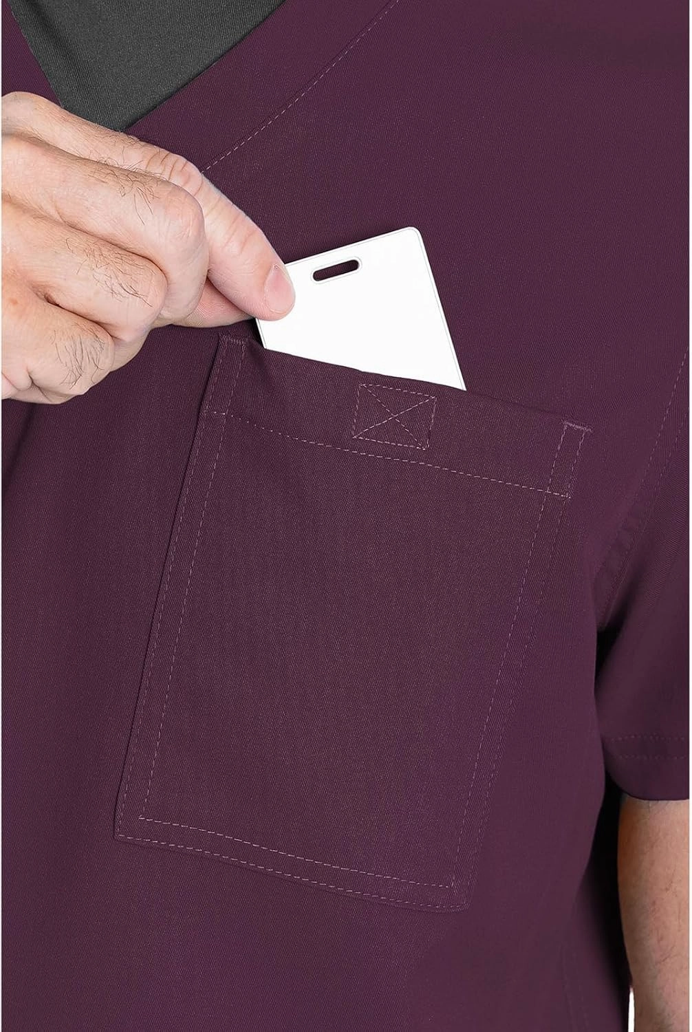 Med Couture Men's Scrub Top Cadence 2-Way Stretch Technology with Ultra Soft Fabric & One Chest Pocket - MC7478