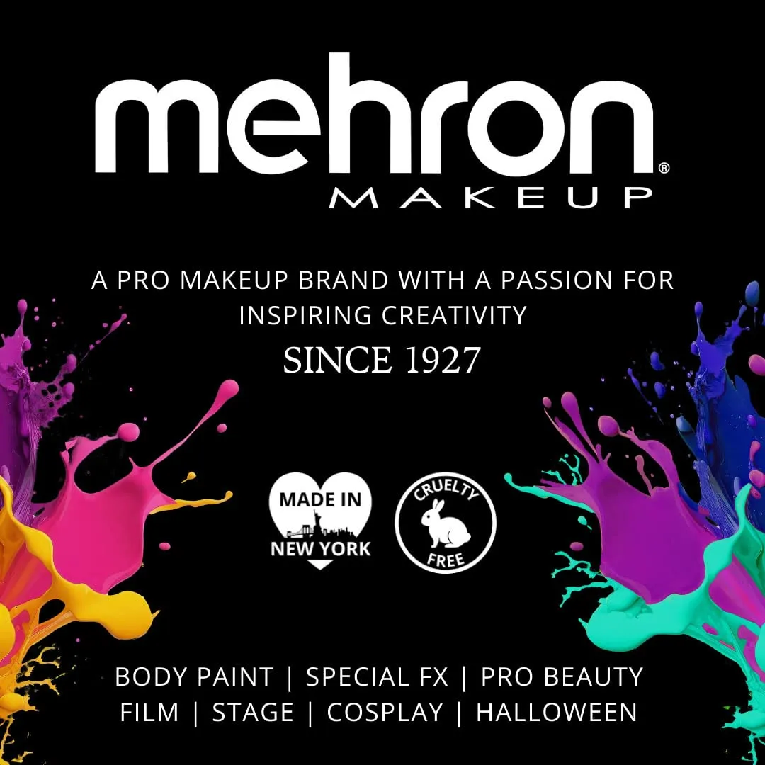 Mehron Makeup Metallic Powder | Metallic Chrome Powder Pigment for Face & Body Paint, Eyeshadow, and Eyeliner .75 oz (21 g) (Bronze)