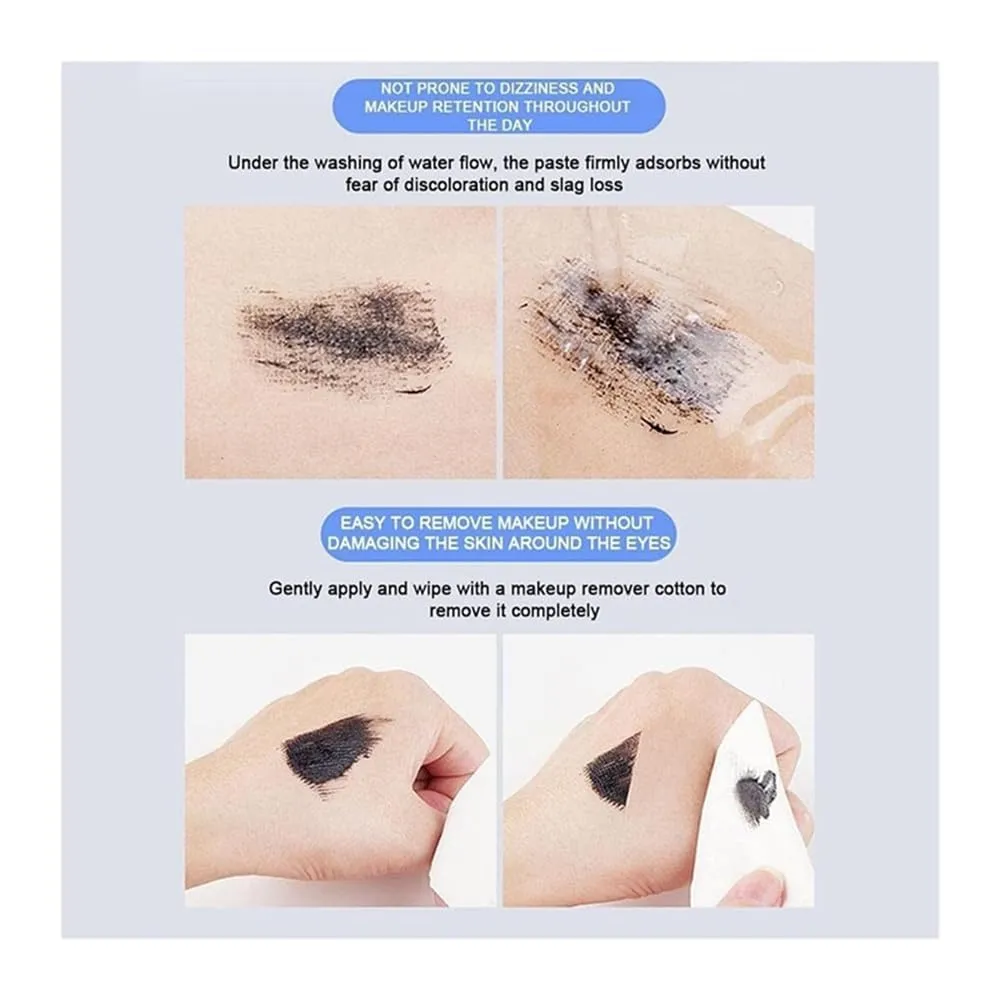 Melbob Mascara, Length & Curl Mascara Set, 2025 New Waterproof Black Washable Metal Mascaras, Steel Pipe Eyelash Primer (5pcs)