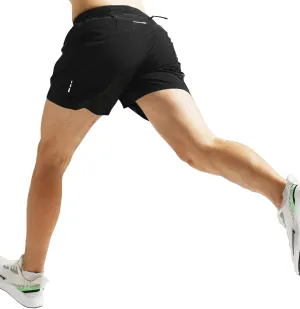 Men's Running Shorts 5 inch Ultra Lightweight with 5 Pockets Quick Dry Marathon Athletic Run Shorts Linerless