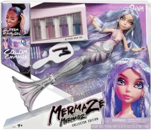MERMAZE MERMAIDZ Color Change Orra Deluxe Fashion Doll with Wear and Share Hair Play,Multicolor,580843