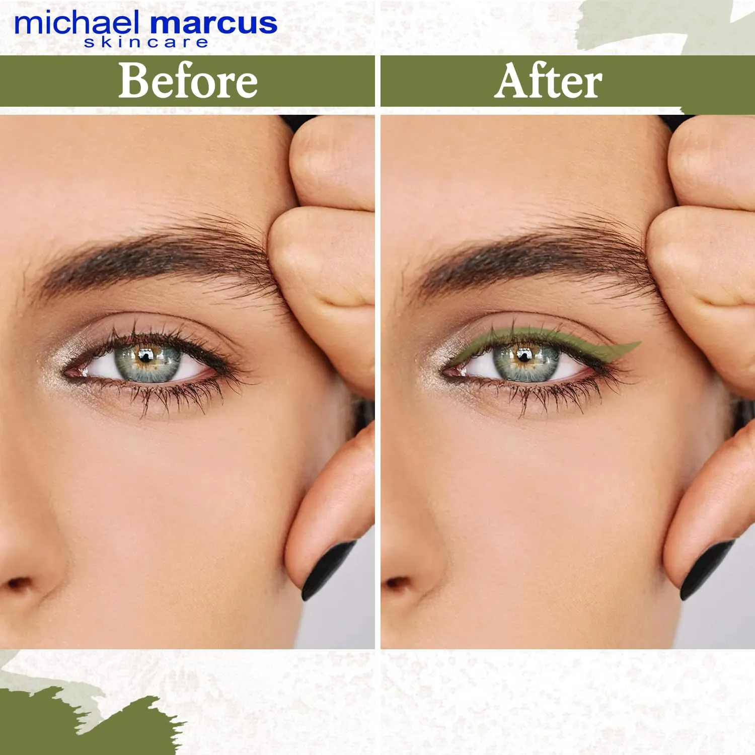michael marcus Makeup Cake Eye Liner (Fantasia) - Water Activated Dry Pressed, Long-Lasting, Vibrant Color & Smudge Resistant Eyeliner - Cruelty & Paraben Free - For Beginner & Pro Makeup Artist