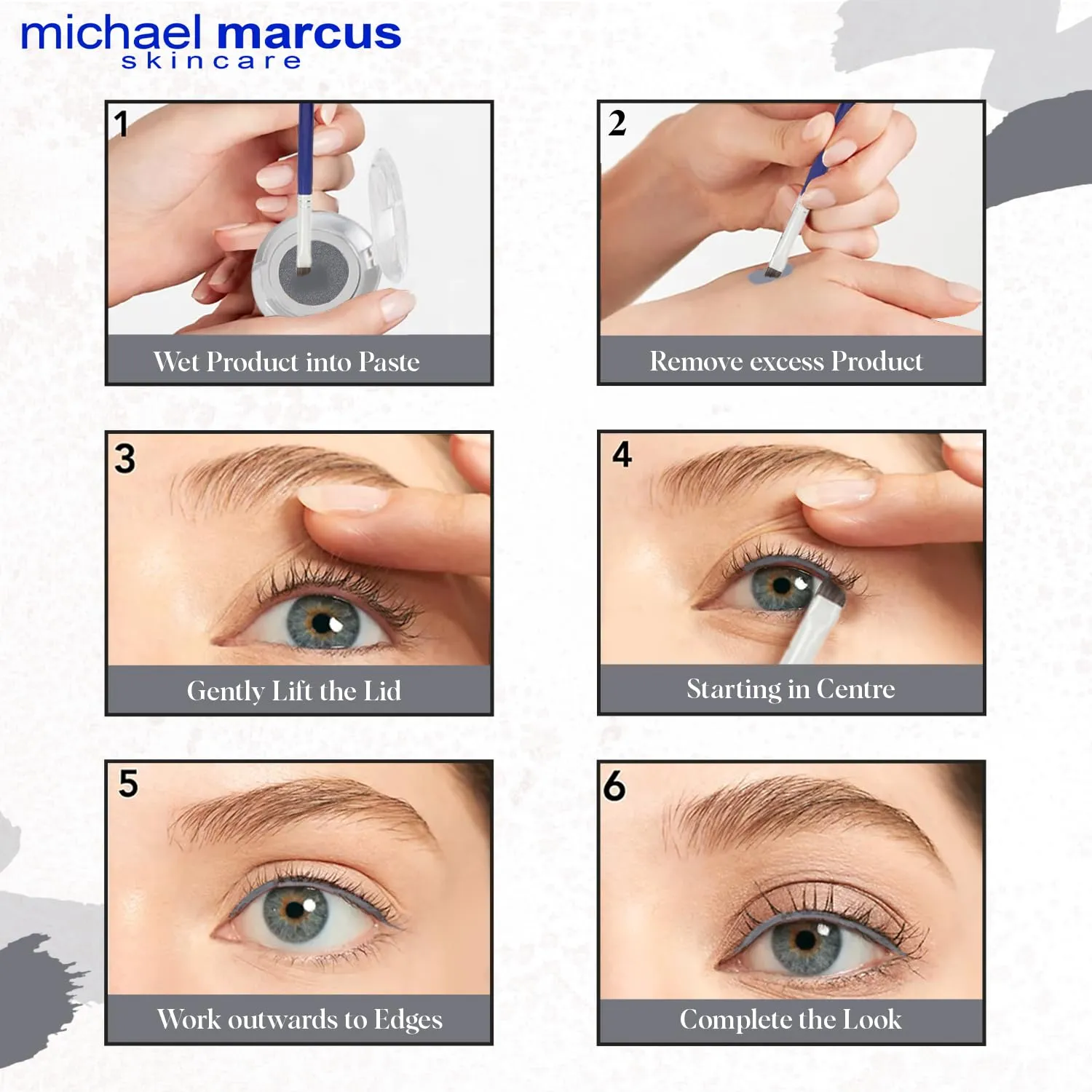 michael marcus Makeup Cake Eye Liner (Trashy) - Water Activated Dry Pressed, Long-Lasting, Vibrant Color & Smudge Resistant Eyeliner - Cruelty & Paraben Free - For Beginner & Pro Makeup Artist