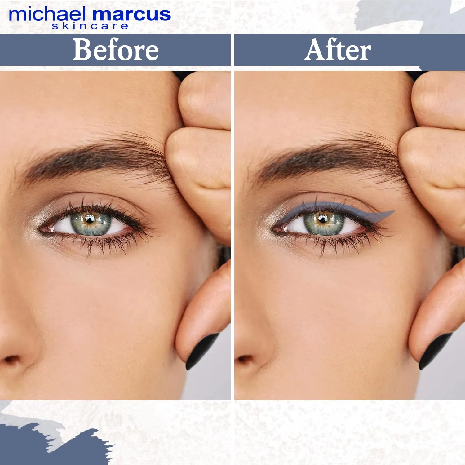 michael marcus Makeup Cake Eye Liner (Twilight) - Water Activated Dry Pressed, Long-Lasting, Vibrant Color & Smudge Resistant Eyeliner - Cruelty & Paraben Free - For Beginner & Pro Makeup Artist