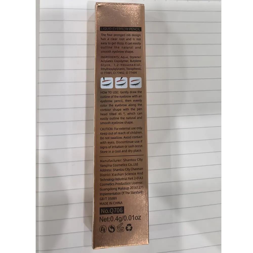 Microblading Eyebrow Pencil for Women,Eyebrows Pencils for Natural-Looking with 4 Micro-Fork Tip,Waterproof Eye-brow Pencil Tattoo Eye Brow Pen,Eyebrow Pen for Men Women (Grey*1)