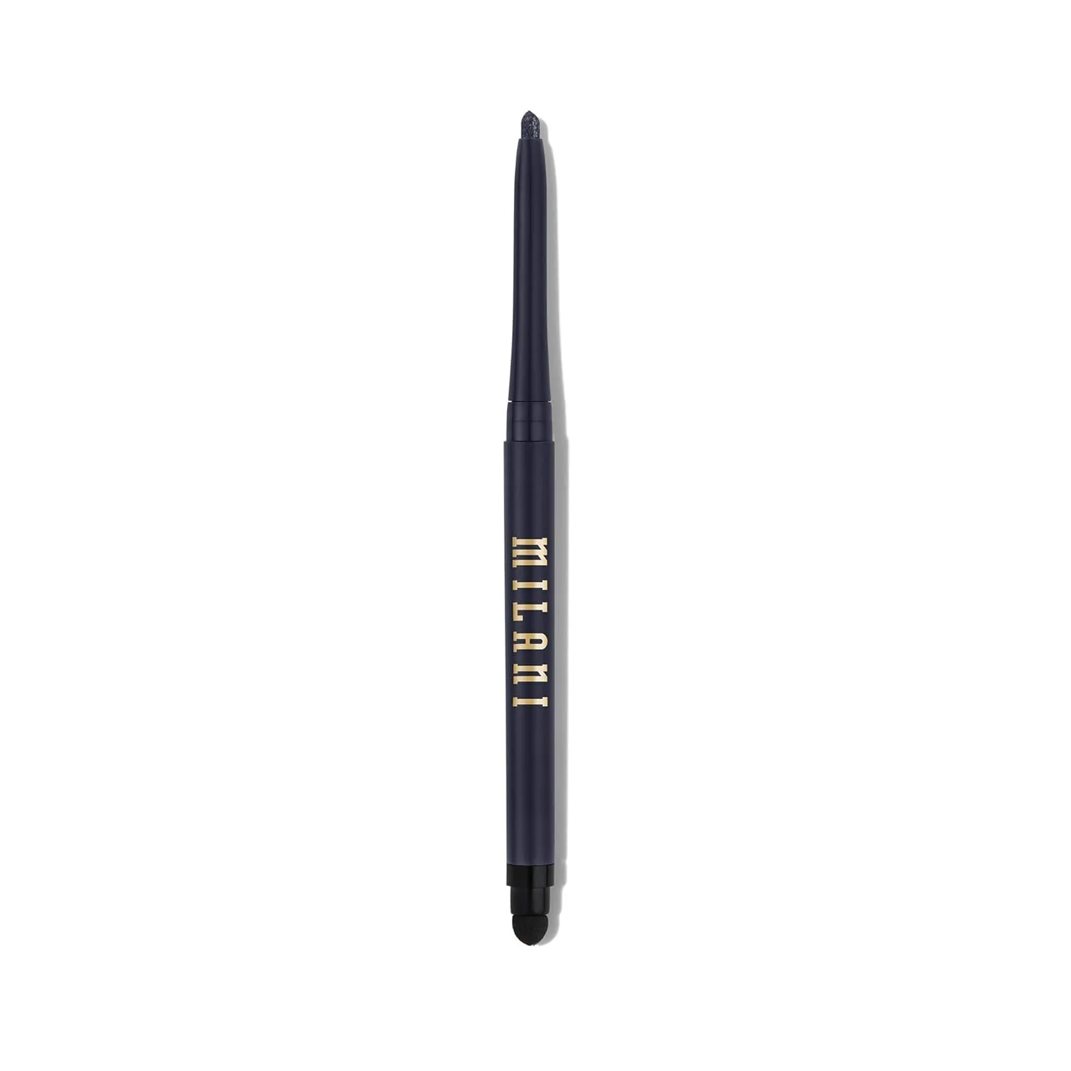 Milani Stay Put Eyeliner - Femme Fatale (0.01 Ounce) Cruelty-Free Self-Sharpening Eye Pencil with Built-In Smudger - Line & Define Eyes with High Pigment Shades for Long-Lasting Wear