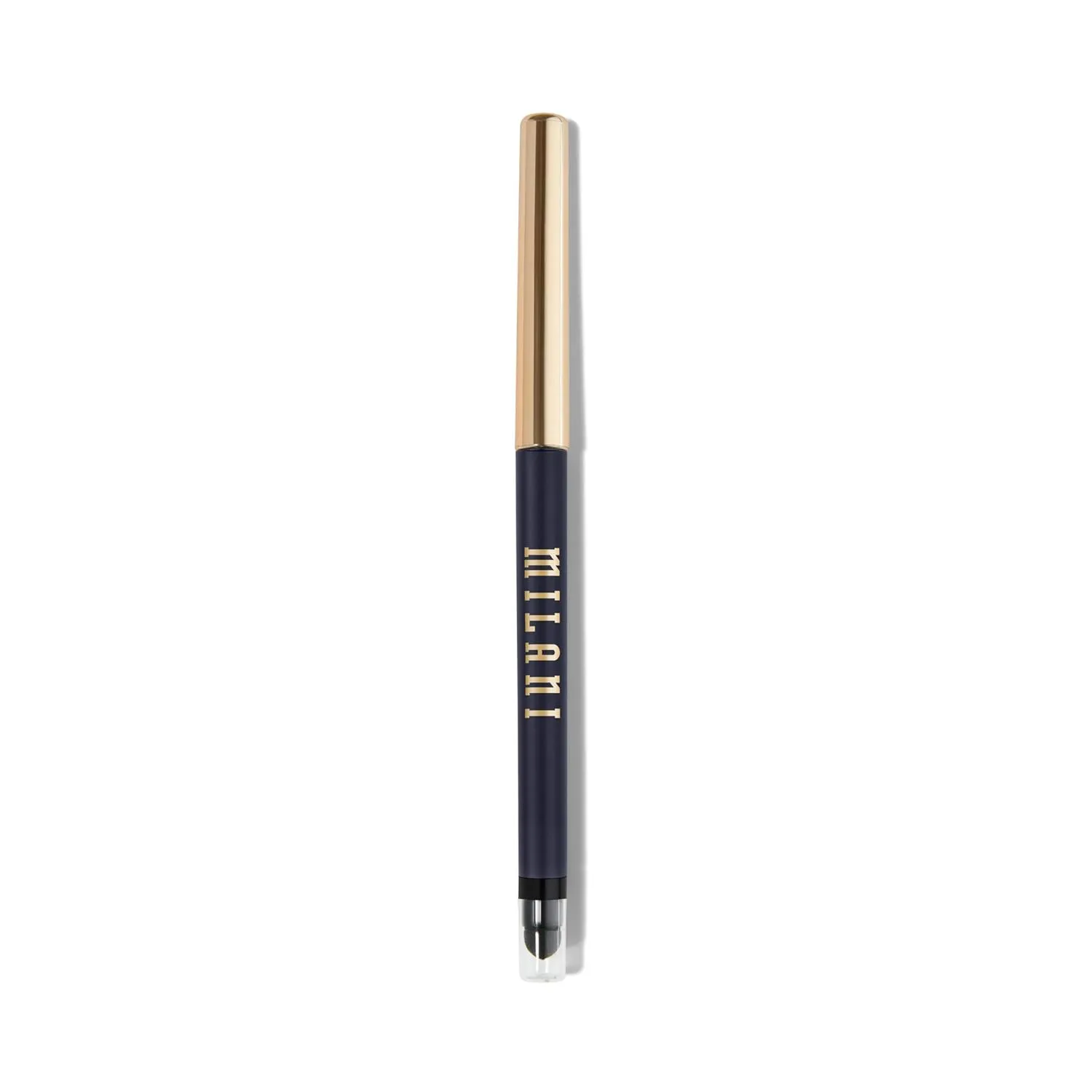 Milani Stay Put Eyeliner - Femme Fatale (0.01 Ounce) Cruelty-Free Self-Sharpening Eye Pencil with Built-In Smudger - Line & Define Eyes with High Pigment Shades for Long-Lasting Wear