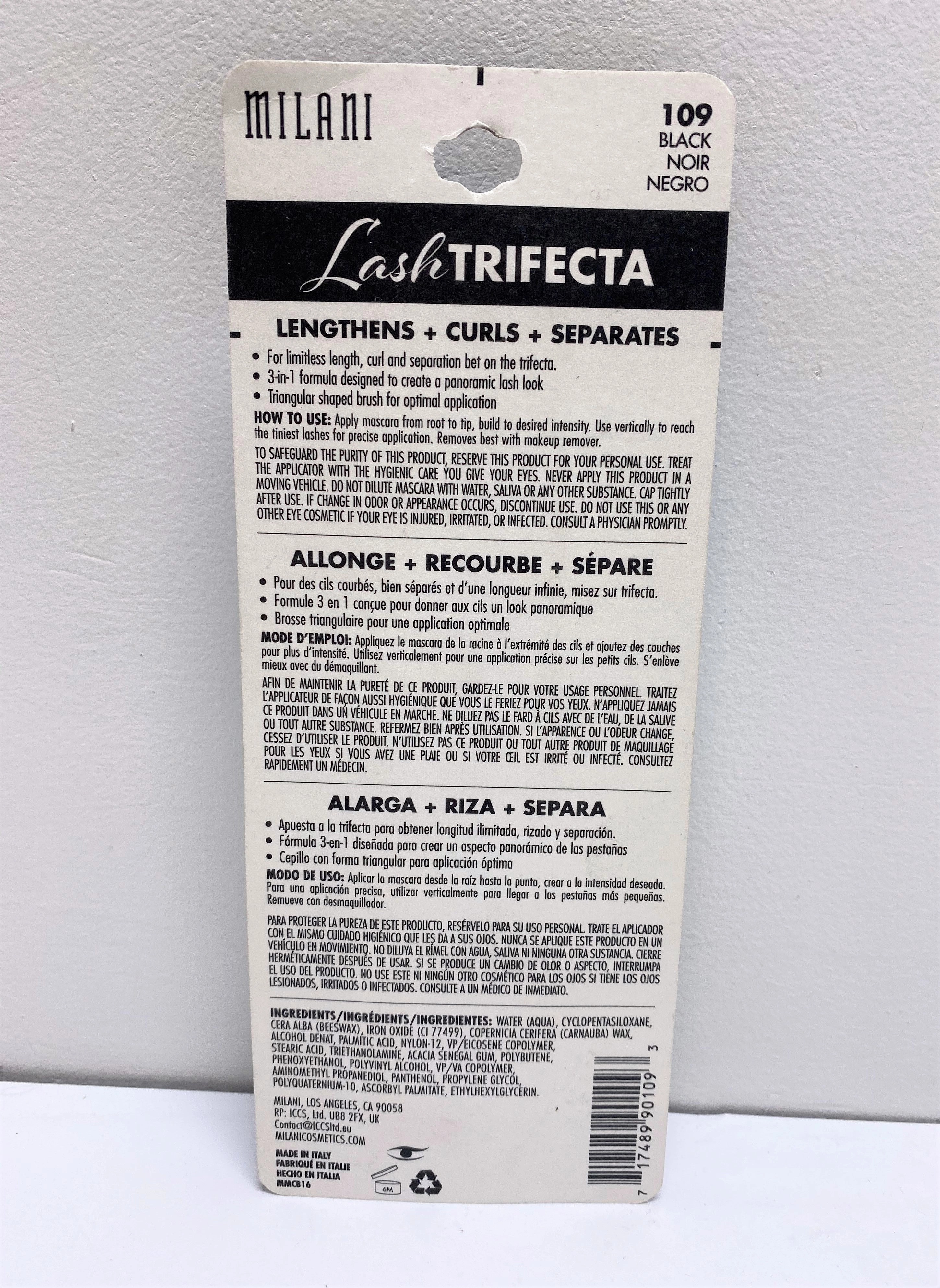 MILANI LASH TRIFECTA MASCARA