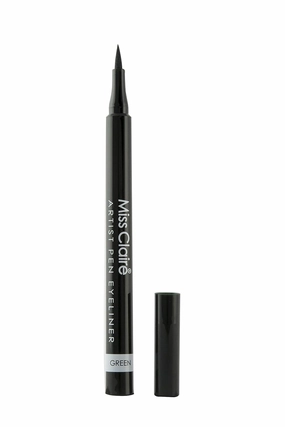 Miss Claire Artist Pen Eyeliner, Green, 1 ml