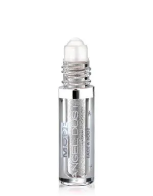 MODE Angel Dust Roll On Shimmering Eyeshadow Color MOONBEAM Metallic Silver Platinum Pearl, Natural Skincare Loose Mineral Powder Pigments, Spill Proof Bottle, Cruelty Free, Vegan, Made in USA