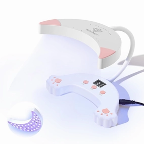 Modelones UV LED Nail Lamp, Gooseneck UV Lamp for Gel x Nails, 48 W Nail Light for Gel Nail Polish with 3 Timers and LCD Display, UV Light for Gel Nails, LED Nail Lamp for Fast Curing
