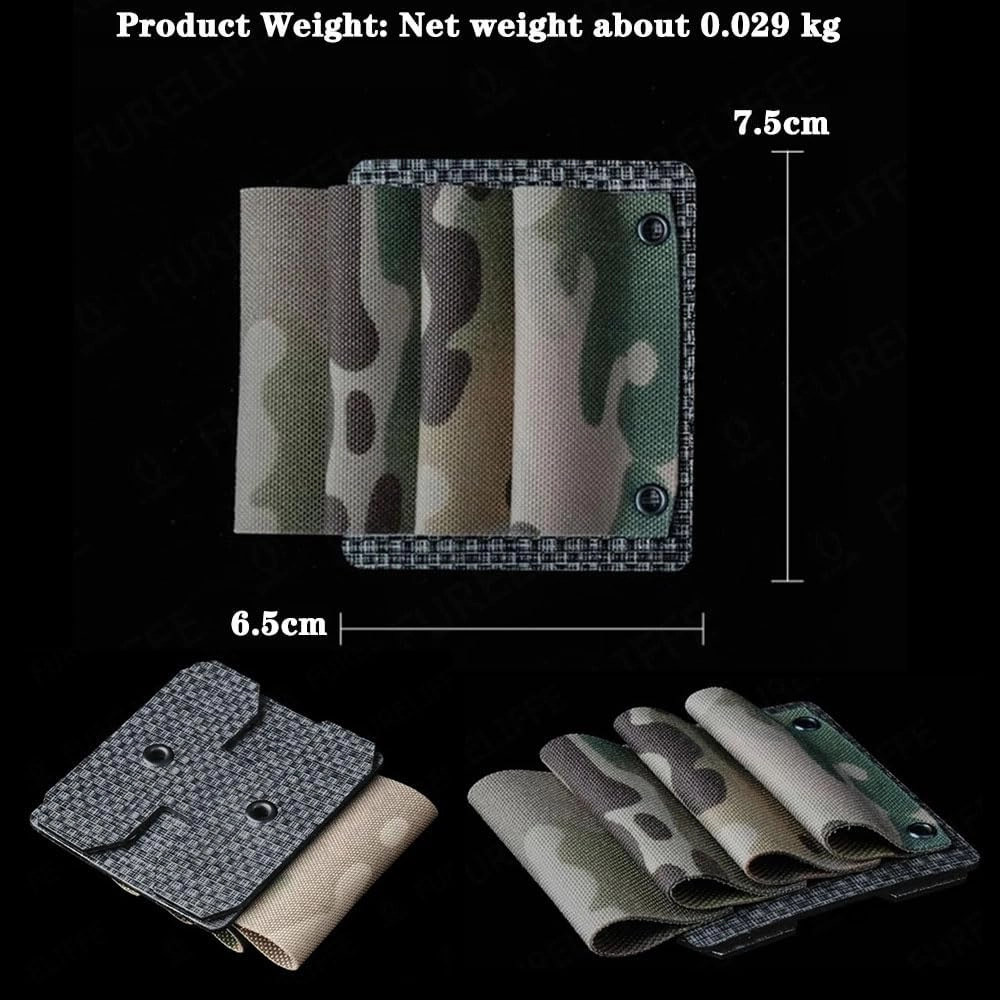 Molle Glow Stick Pouch Organizer Sleeve, Tactical Chem Light Stick Holder Storage Pouch for Tactical Vest Plate Carrier