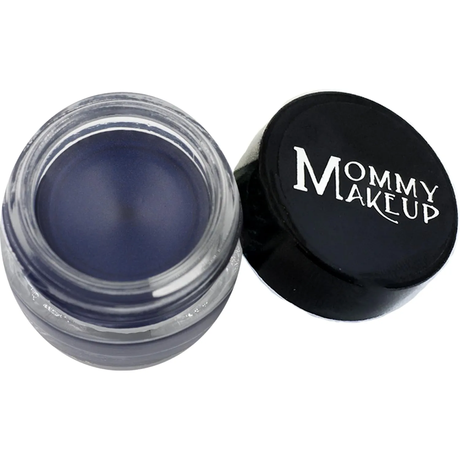 Mommy Makeup Waterproof Stay Put Gel Eyeliner Pot with Semi Permanent Micropigments - Long Lasting, Highly Pigmented Eye Liner, 0.14 oz (Blue Angel)