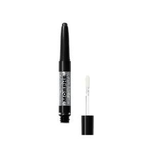 Morphe Mixed Signals Dual-Ended Eyeshadow Stick - Cream Eyeshadow Pigment & Chrome Liquid Flakes for Bold, Layered Eye Makeup Looks - Forever/Fling (0.96 oz)