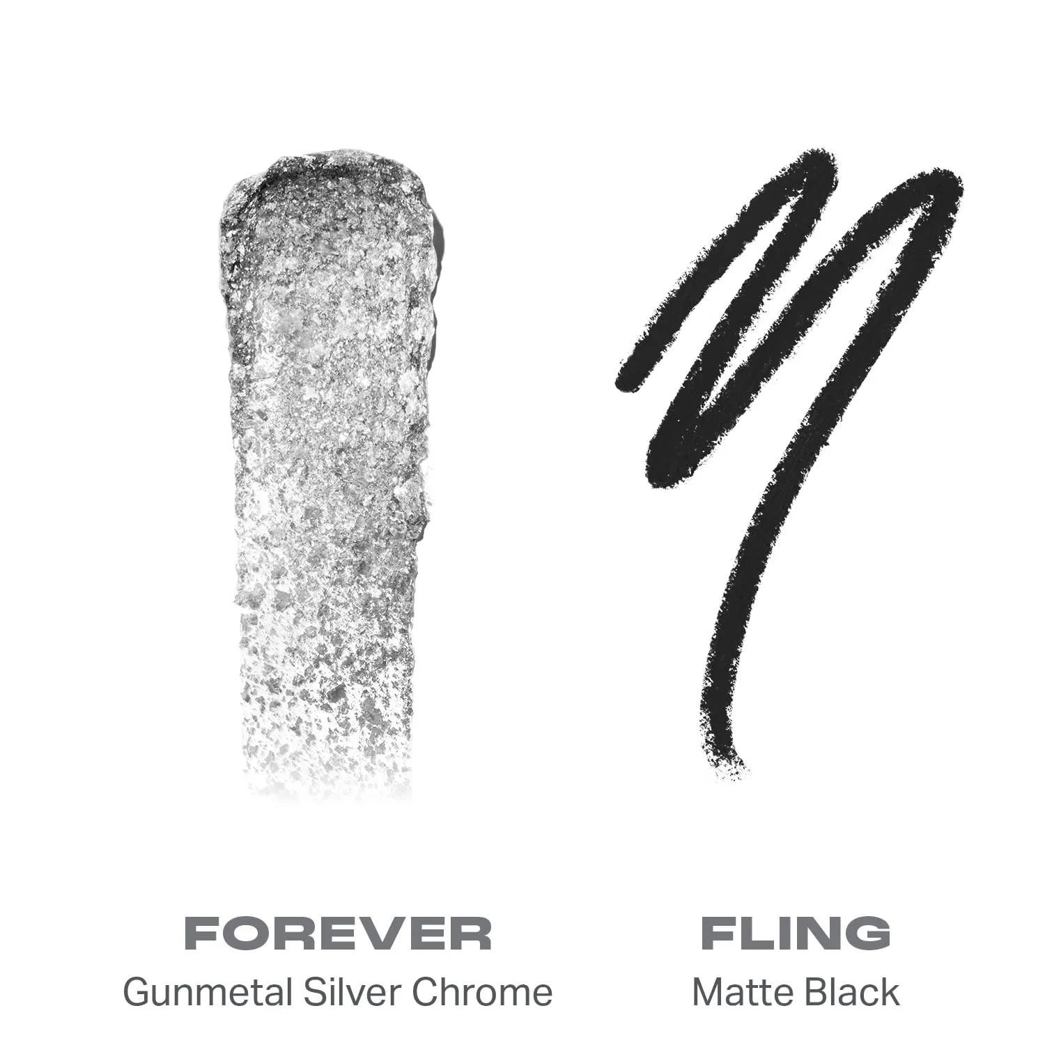 Morphe Mixed Signals Dual-Ended Eyeshadow Stick - Cream Eyeshadow Pigment & Chrome Liquid Flakes for Bold, Layered Eye Makeup Looks - Forever/Fling (0.96 oz)