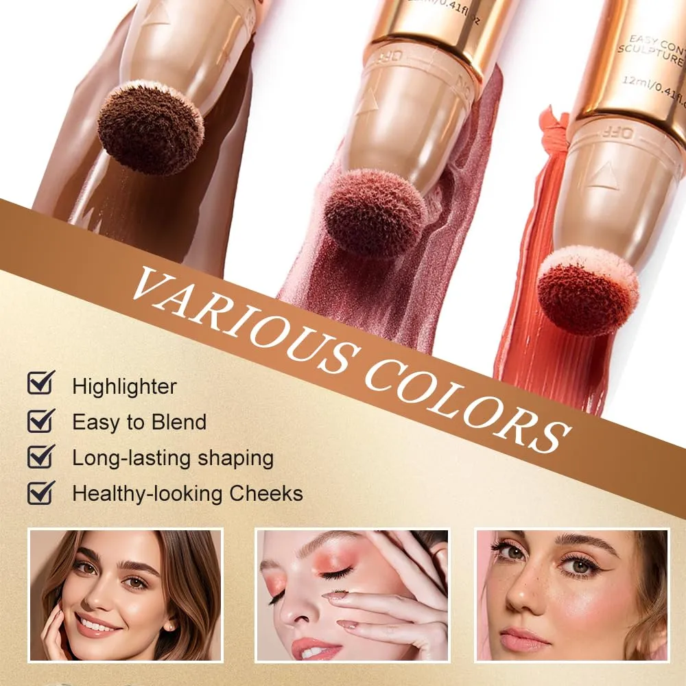 Multi Use Blush Stick for Cheeks, Lips & Eyes – Hydrating, Buildable Cream Blush with Natural, Skin-Like Finish Long Lasting & Easy to Blend Stick for a Radiant Glow (#5, 1)