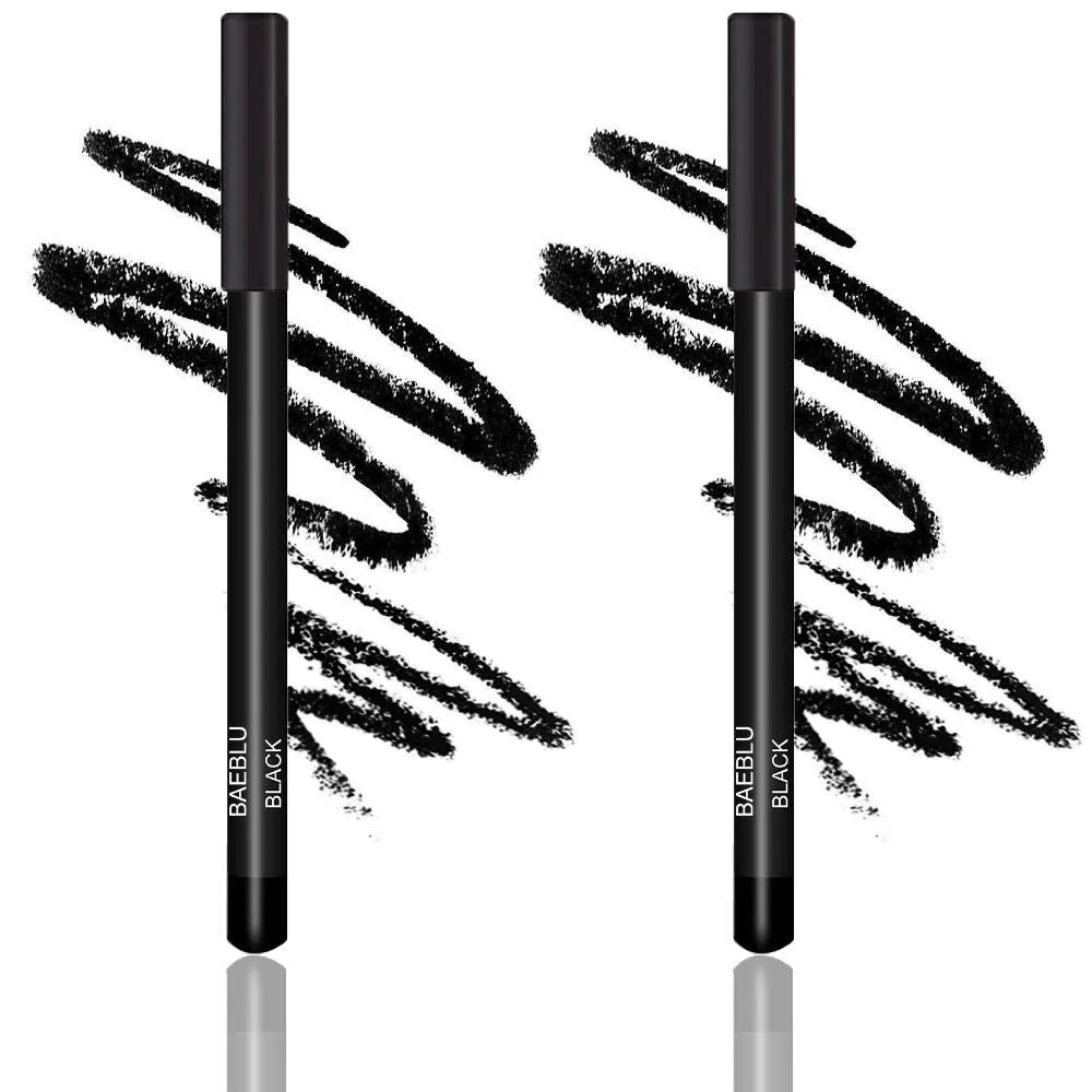 Natural Hypoallergenic Eyeliner Pencils, Double Black Pack