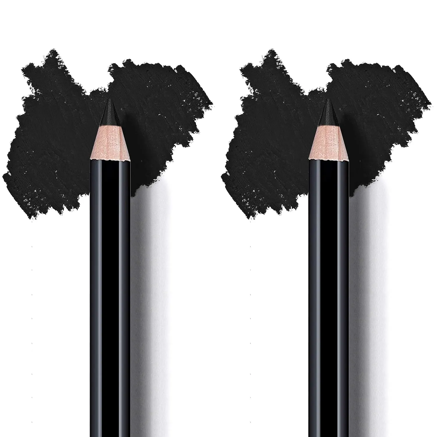 Natural Hypoallergenic Eyeliner Pencils, Double Black Pack