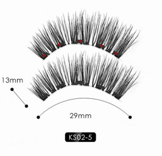 Natural Long Lasting, Magnetic Liquid Eyeliner & Magnetic False Eyelashes & Tweezer