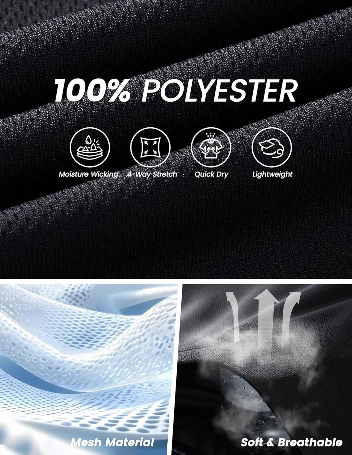 Nepest Cycling Jersey Men Short Sleeve Bike Shirts with 4 Rear Pockets Moisture Wicking Half Zip Road & Mountain Biking