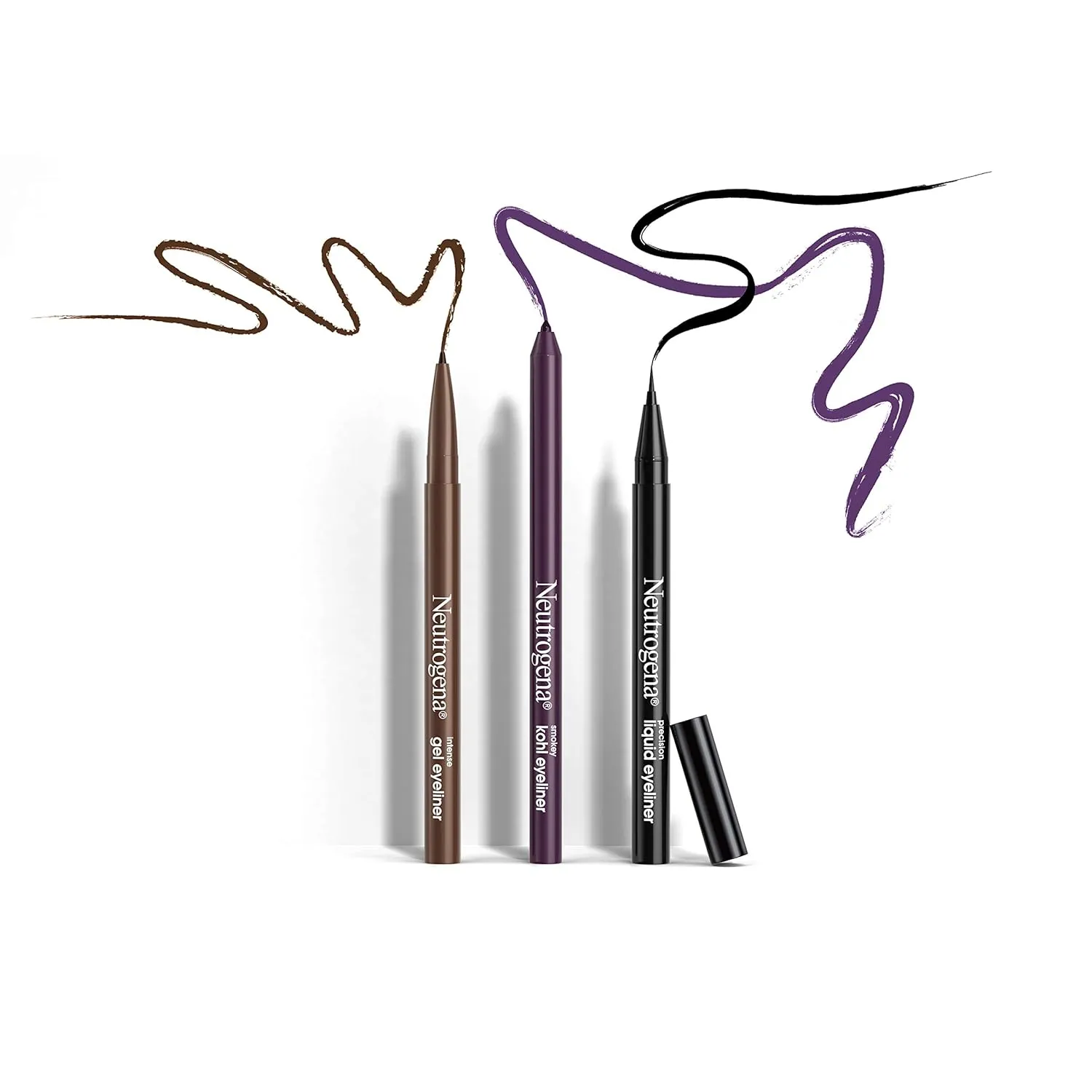 Neutrogena Smokey Kohl Eyeliner with Antioxidant Vitamin E, Water-Resistant & Smooth-Gliding Eyeliner Makeup, Smokey Gray, 0.014 oz (Pack of 2)