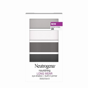 Neutrogena Nourishing Long Wear Eye Shadow   Built-In Eyelid Primer, 2-in-1 Eye Makeup with Vitamins and Skin-Nourishing Conditioners, 30 Smokey Steel,.24 oz