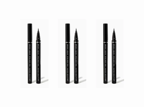 Nicka K Liquid Eyeliner Brush Pen - Darkest Black Darkest Black, (3 Pack)