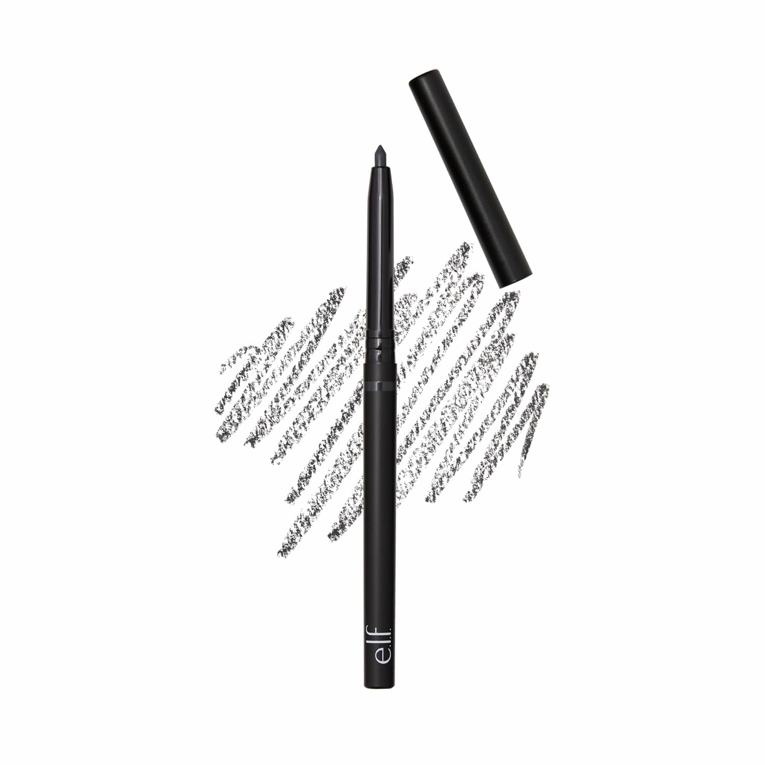 No Budge Retractable Eyeliner, Creamy, Ultra-Pigmented & Waterproof, Creates Bold & Defined Lines, Vegan & Cruelty-Free, Black 0.006 Oz