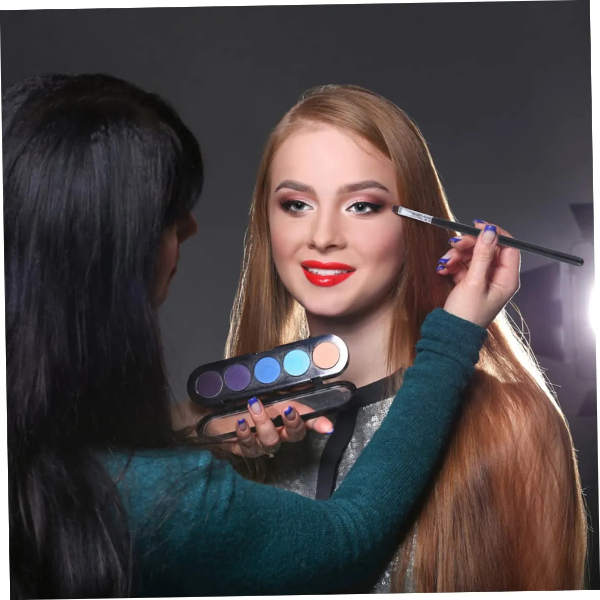 NOLITOY 30pcs Eyeliner and Eyebrow Brush Angled Makeup Tools for Precision Application for Daily Use for Beginners and Professionals