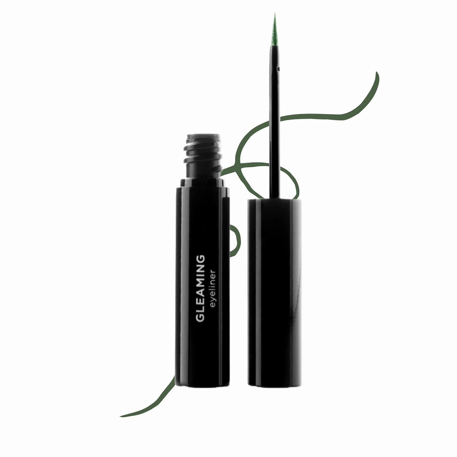 Nouba Gleaming Waterproof Eye Liner - Colorful, Long Lasting Liquid Liner with Ultra-Fine Tip, Green