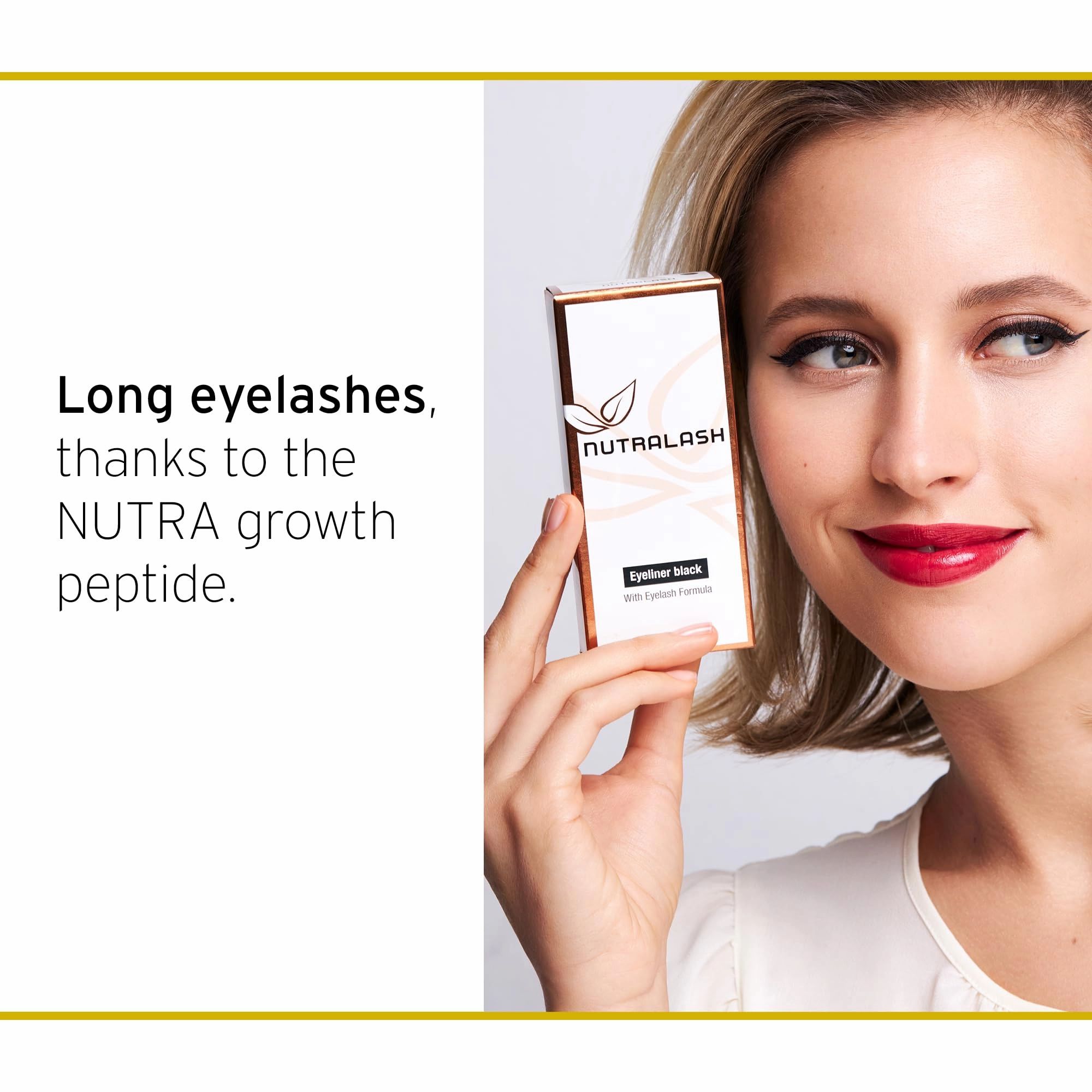 Nutralash Eyeliner Eyelash Formula Black - Liquid Eyeliner with Integrated Eyelash Booster I Quick-Drying, Liquid Eye Liner I Made in Germany I 1.5ml