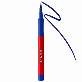 O/S by P-Starr - Point Made Waterproof & Long-wearing, Liquid Eyeliner Pen Color: Bossy Blue (Indigo Cobalt Blue) - Size: (0.04 oz / 1.2 ml)