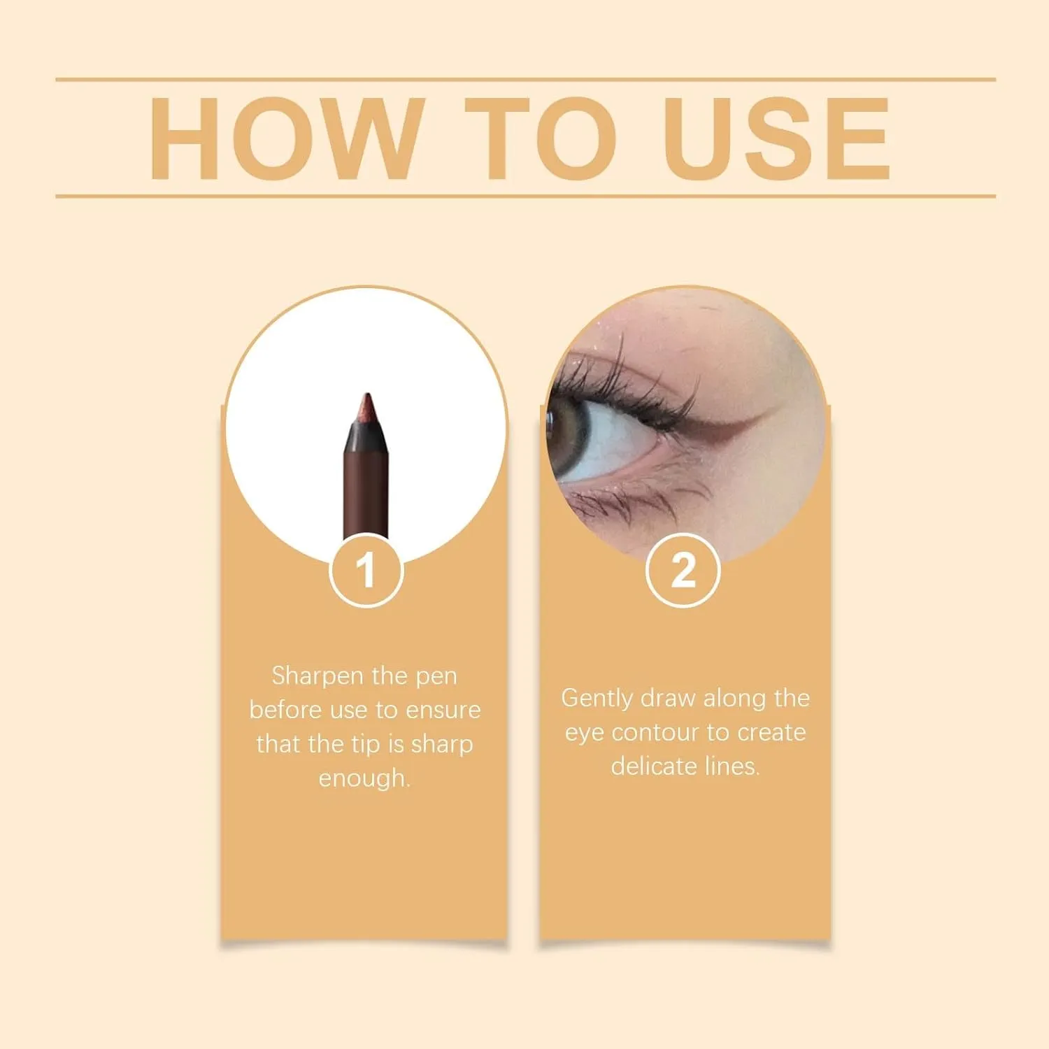 Occasionals Eyeliner, Occasionalous Eyeliner, Occasionals Eye Liner, 24 Hr Waterproof Eyeliners Duo Sharpenable Eye Pencil, No Smudging, Fading, Sharpenable Long-Lasting Eye Makeup (#4 Plum-2)