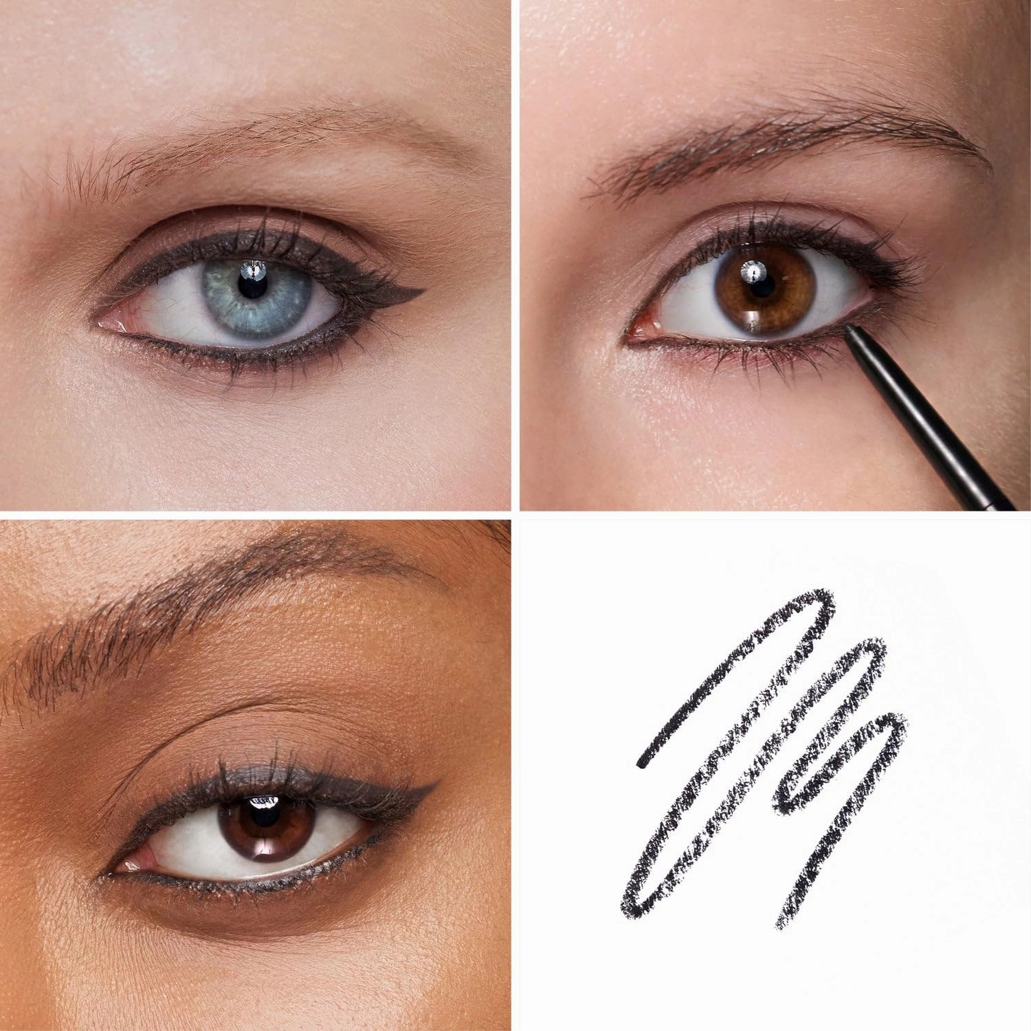 OFIR The Twist Eyeliner Pen | Ultra-fine Gel Tip For Smooth Precision | Eyeliner Waterproof Smudge Proof | 14-hour Wear Mechanical Pen No Sharpener Needed | Ultra-fine 1.5mm Charcoal Black 0.002 Oz