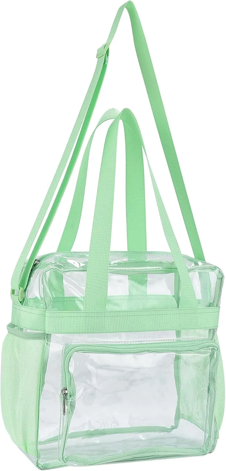 Oraben Clear Bag for Stadium Events 12x6x12 Clear Tote Bag for Women Transparent Lunch Bag for Work Sports Concert